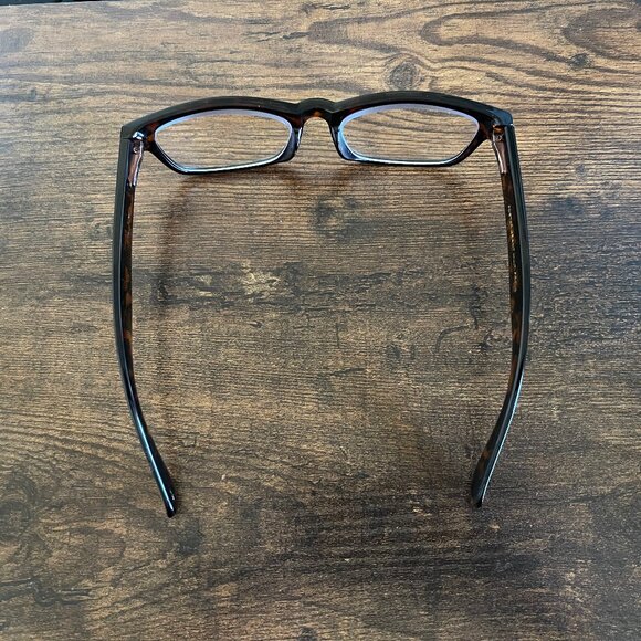 Foster Grant Multifocus Tortoise Shell Round Eyeglass Frames Only 52-17-140 mm - Picture 6 of 7